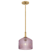 Lark Lisette 1 Light Small Pendant, Lacquered Brass/Rose - 83727LCB-RO