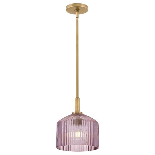 Lark Lisette 1 Light Small Pendant, Lacquered Brass/Rose - 83727LCB-RO