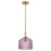 Lark Lisette 1 Light Small Pendant, Lacquered Brass/Rose
