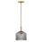 Lark Lisette 1 Light Small Pendant, Lacquered Brass/Smoke