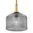 Lark Lisette 1 Light Small Pendant, Lacquered Brass/Smoke
