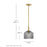 Lark Lisette 1 Light Small Pendant, Lacquered Brass/Smoke