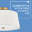 Lark Beale 2 Light Medium Flush Mount, Brass/Acrylic Lens