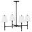 Lark Beale 4 Light 28" Single Tier Chandelier, Black