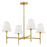 Lark Beale 4 Light 28" Single Tier Chandelier, Lacquered Brass