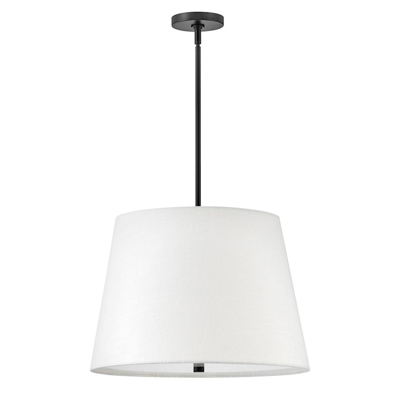 Lark Beale 3 Light Large Pendant, Black/Acrylic Lens