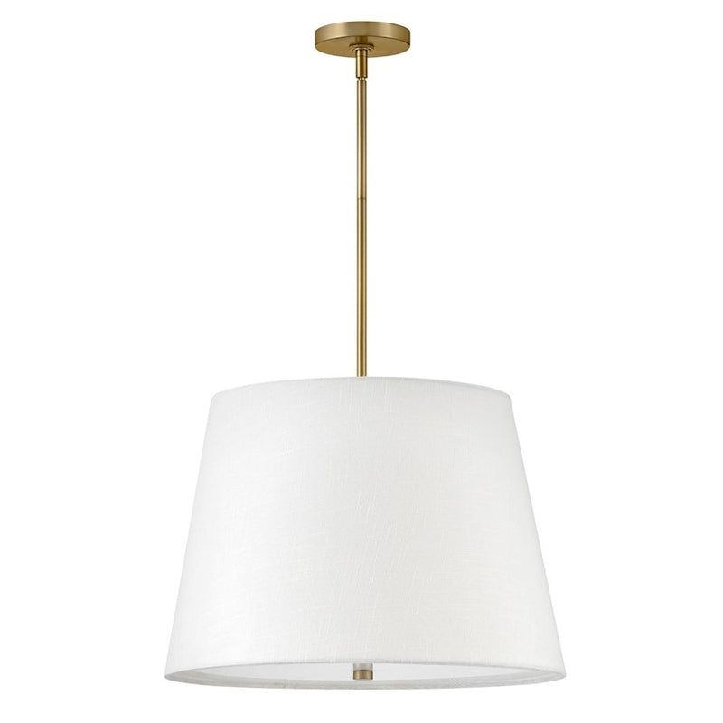 Lark Beale 3 Light Large Pendant, Lacquered Brass/Acrylic Lens