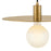 Lark Lulu 1 Light Medium Pendant, Lacquered Brass