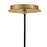 Lark Lulu 1 Light Medium Pendant, Lacquered Brass