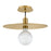 Lark Lulu 1 Light Medium Pendant, Lacquered Brass