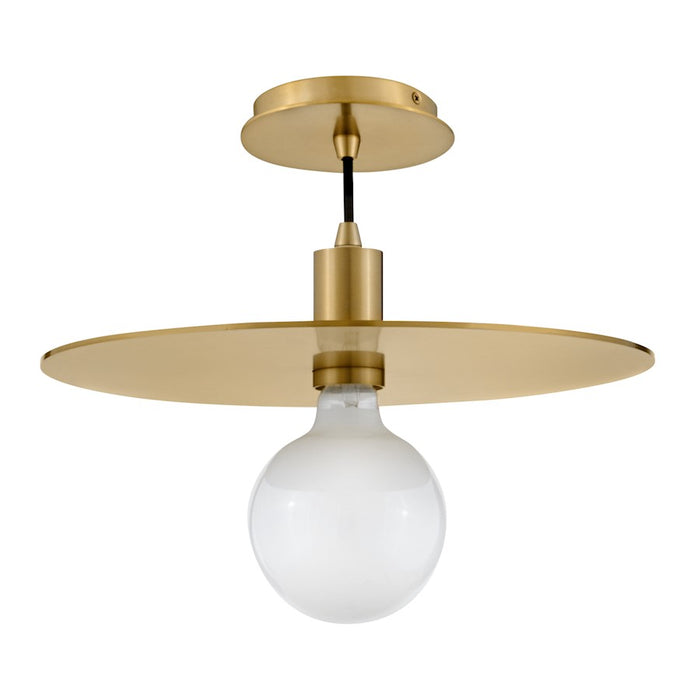 Lark Lulu 1 Light Medium Pendant, Lacquered Brass