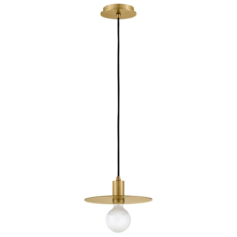 Lark Lulu 1 Light Small Pendant, Lacquered Brass - 83887LCB