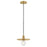 Lark Lulu 1 Light Small Pendant, Lacquered Brass