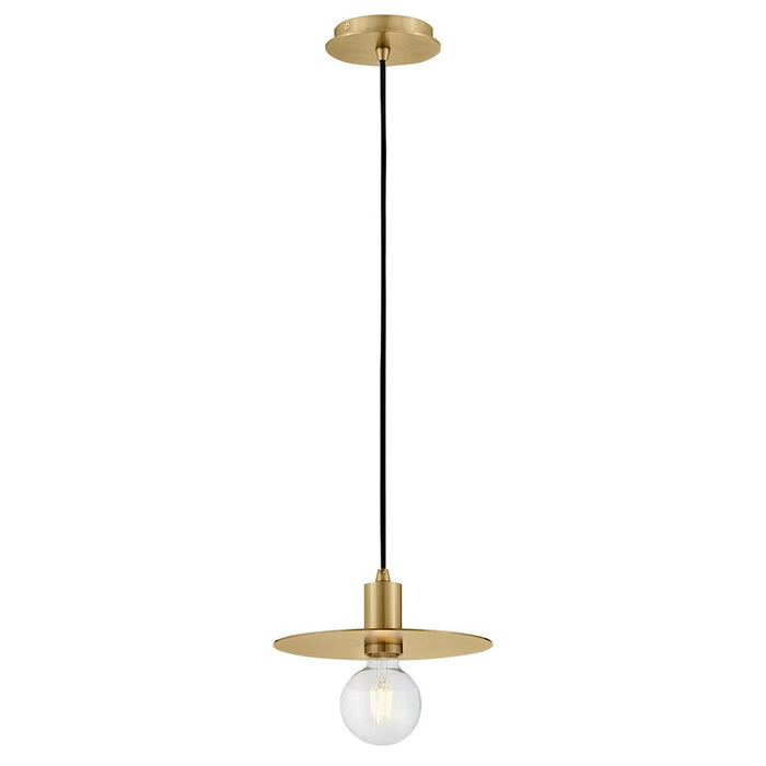 Lark Lulu 1 Light Small Pendant, Lacquered Brass