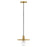 Lark Lulu 1 Light Small Pendant, Lacquered Brass