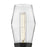 Lark Livie 2 Light Large Sconce, Black/Clear