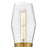 Lark Livie 2 Light Large Sconce, Lacquered Brass/Clear