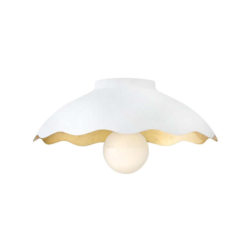 Lark Darla 1 Light 15" Flush Mount, Textured Plaster