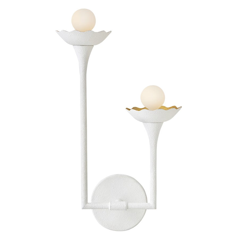 Lark Darla 2 Light 5" Sconce, Textured Plaster