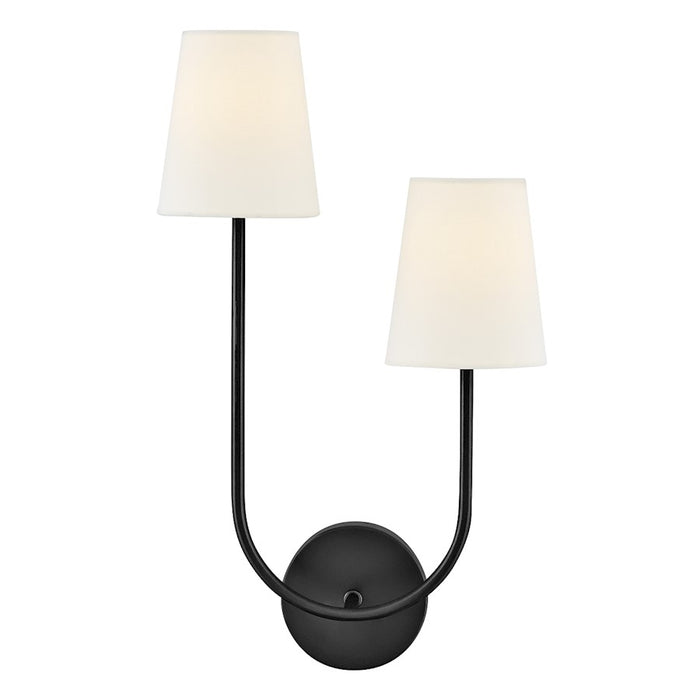 Lark Cora 2 Light Sconce, Black - 84262BK