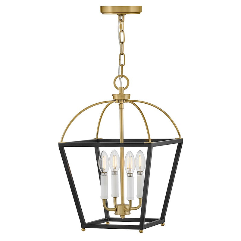 Lark Tate 4 Light 12" Pendant, Black