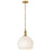 Lark Rivi 1 Light 13" Pendant, Lacquered Brass/Cased Opal - 84287LCB