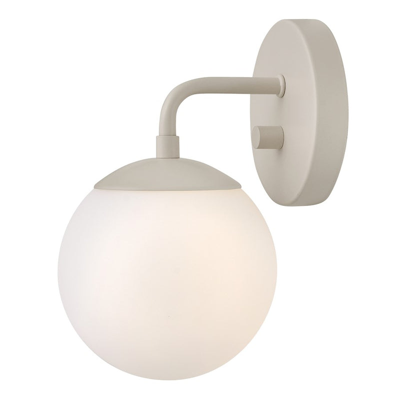 Lark Julep 1 Light 7" Sconce, Light Taupe/Etched Opal