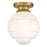 Lark Penny 1 Light Small Flush Mount, Lacquered Brass/Etched Opal - 84323LCB