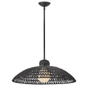 Lark Pismo 1 Light Large Pendant, Black - 84337BK