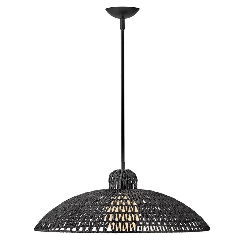 Lark Pismo 1 Light Large Pendant, Black