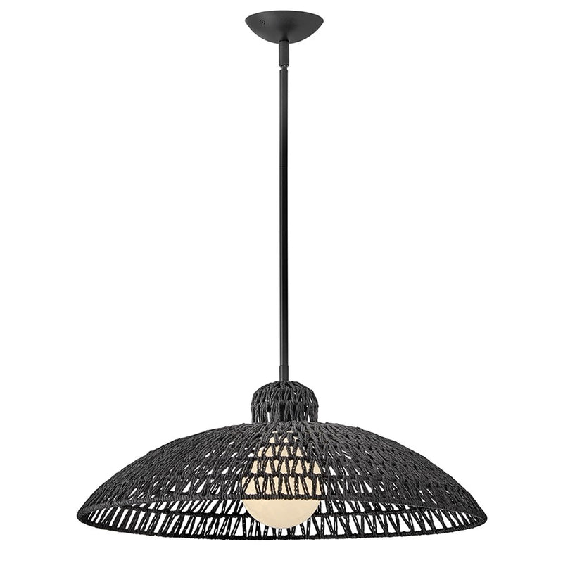 Lark Pismo 1 Light Large Pendant, Black