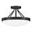 Lark Gus 3 Light Medium Semi-Flush Mount, Black/Etched Opal