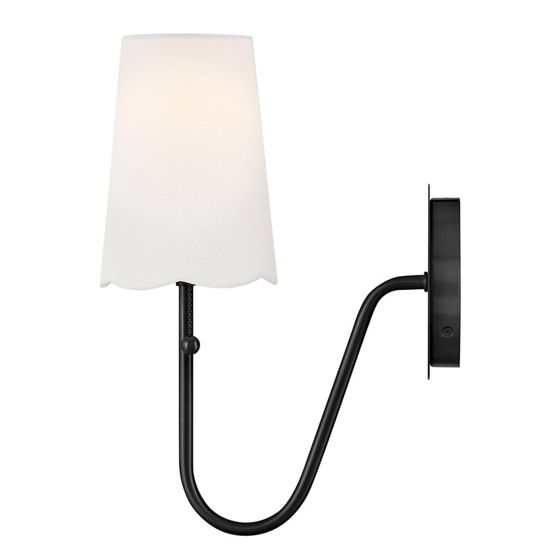 Lark Bliss 1 Light 11" Sconce, Black