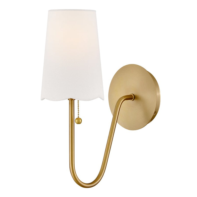 Lark Bliss 1 Light 11" Sconce, Lacquered Brass