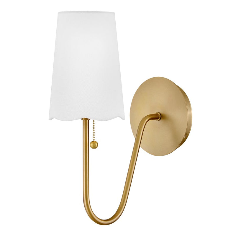 Lark Bliss 1 Light 11" Sconce, Lacquered Brass