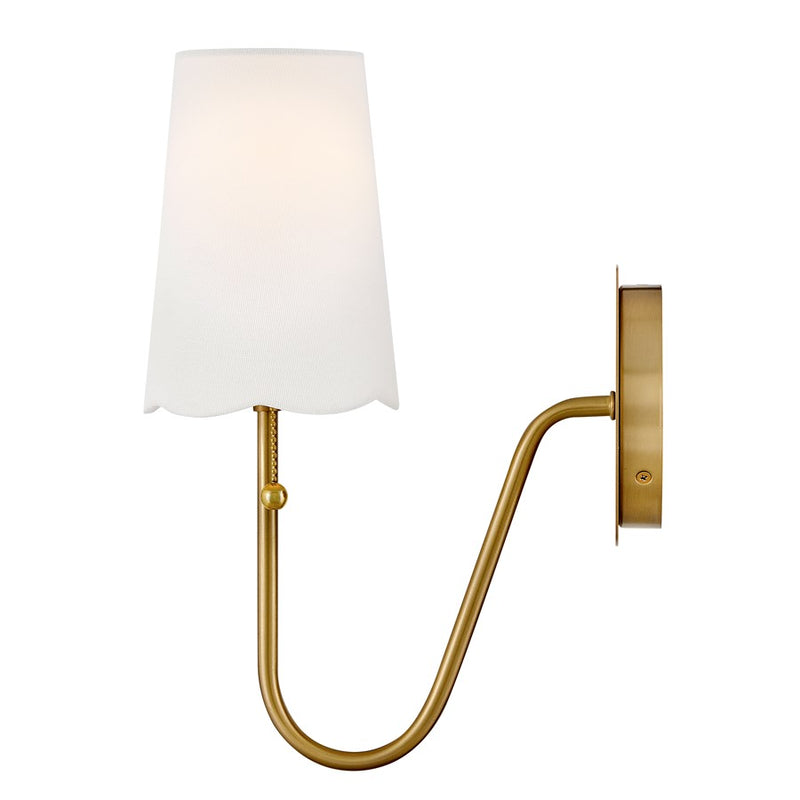 Lark Bliss 1 Light 11" Sconce, Lacquered Brass