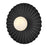 Lark Stevie 1 Light Medium Flush Mount, Black/Etched Opal