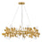 Lark Lolli 12 Light Medium Single Tier Chandelier, Distressed Brass