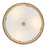 Lark Cash 3 Light 14" Semi-Flush Mount, Lacquered Brass