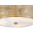 Lark Cash 3 Light 14" Semi-Flush Mount, Lacquered Brass