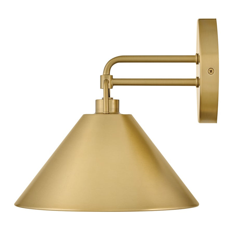 Lark Milo 1-Light Wall Sconce | Classic Transitional Lacquered Brass Steel Dome | Bedroom & Hallway Accent Light | 10 x 9 x 9 in | Model 84430LCB