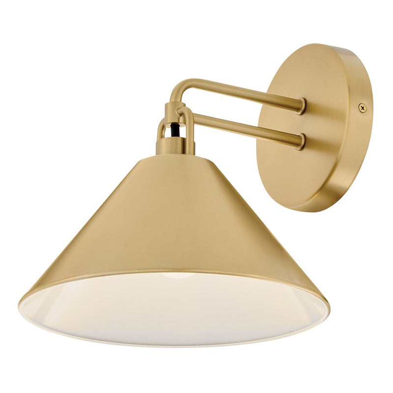 Lark Milo 1-Light Wall Sconce | Classic Transitional Lacquered Brass Steel Dome | Bedroom & Hallway Accent Light | 10 x 9 x 9 in | Model 84430LCB