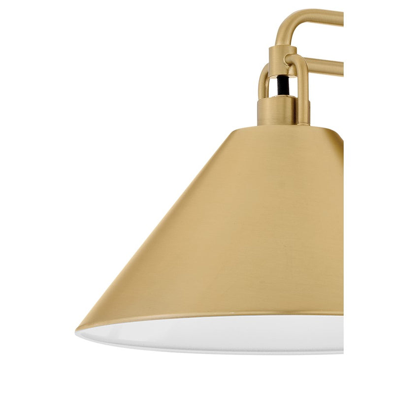 Lark Milo 1 Light Small Sconce, Lacquered Brass