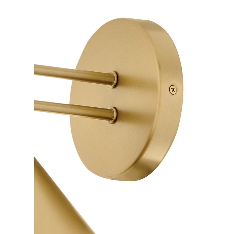 Lark Milo 1-Light Wall Sconce | Classic Transitional Lacquered Brass Steel Dome | Bedroom & Hallway Accent Light | 10 x 9 x 9 in | Model 84430LCB
