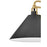 Lark Milo 1 Light Small Sconce, Lacquered Brass/Black