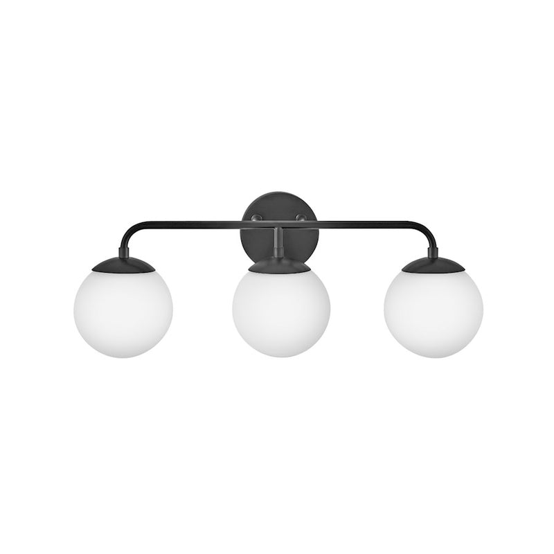Lark Juniper 24in 3-Light Bath Vanity | Modern Lacquered Brass Steel and Etched Opal Glass | Bathroom Vanity Light | 7 x 24 x 10 in | Model 85003LCB