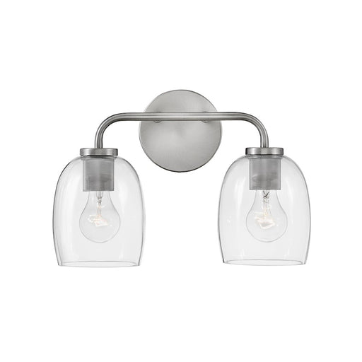 Lark Percy 2 Light Bath Vanity, Clear
