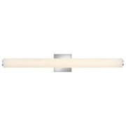 Hinkley Lark Marti 32in 1-Light LED Bath Vanity Light | Modern Chrome Steel and Etched White Glass | Bathroom & Hallway | 3.5 x 4.75 x | Model 85243CM