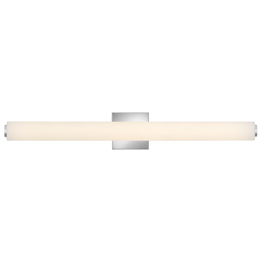 Hinkley Lark Marti 32in 1-Light LED Bath Vanity Light | Modern Chrome Steel and Etched White Glass | Bathroom & Hallway | 3.5 x 4.75 x | Model 85243CM