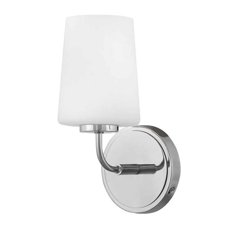 Lark Kline 1-Light Wall Sconce | Transitional Black Steel and Etched Opal Glass | Bathroom & Hallway Accent Light | 6.75 x 5 x 11 in | Model 853450BK